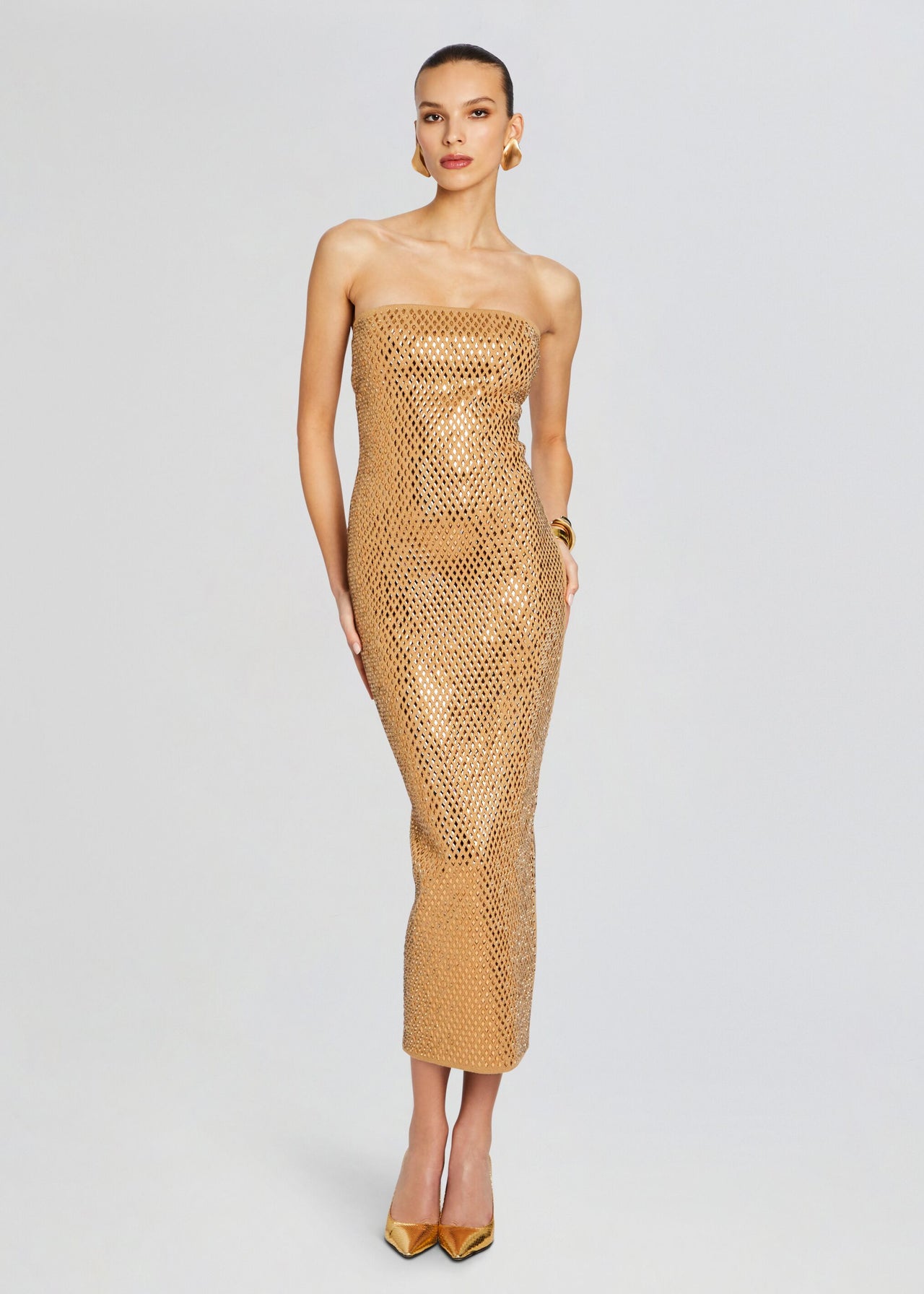 Knit Gold Dress | Gold Sequin Sparkle Boa Dress | Retrofte Retrofete Knit Gold Dress | Gold Sequin Sparkle Boa Dress | Retrofte Retrofete