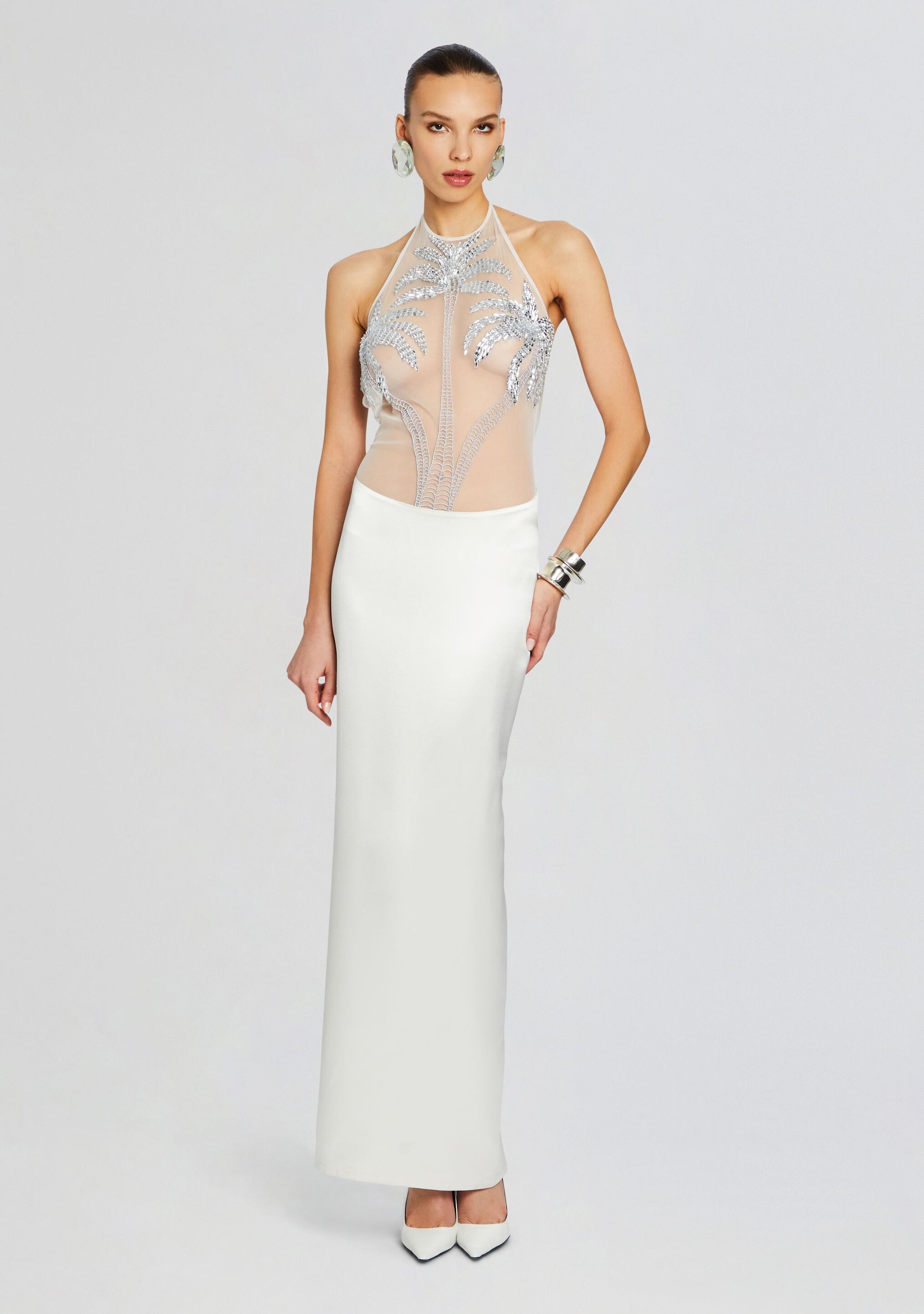 retrofete white dress Adele by Retrofete crafted from a satin fabric Strapless White Dress | Adele