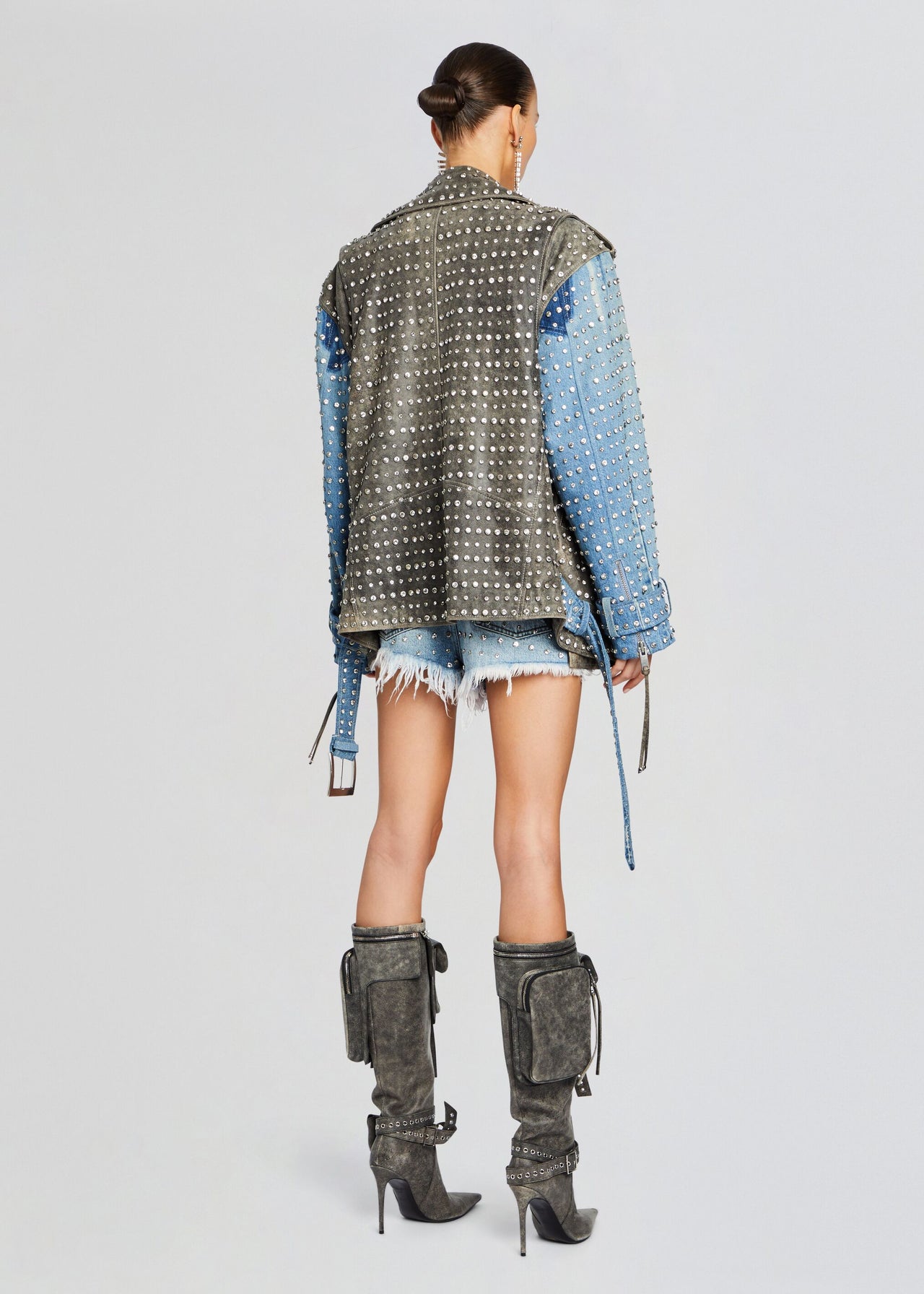 Rebel Edge Oversized Denim Jacket
