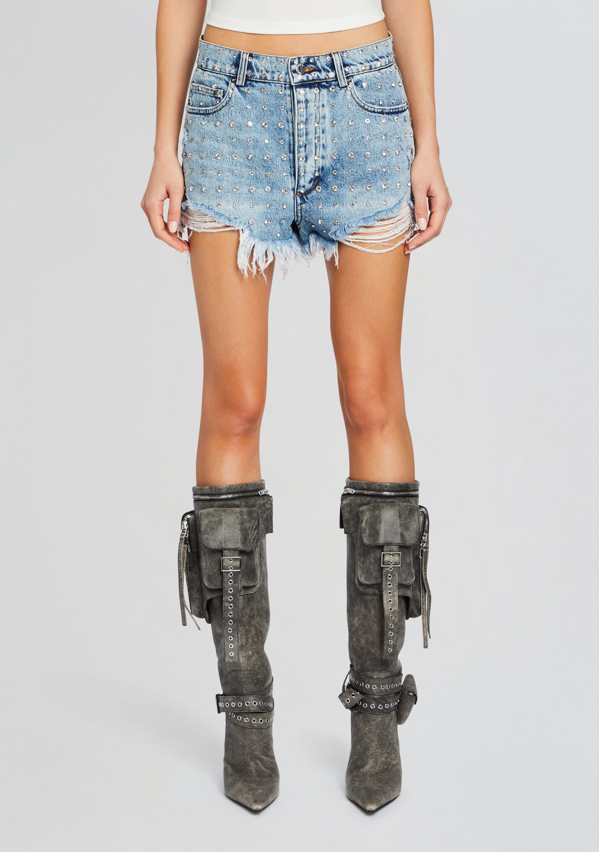 Neon Blonde Lover Embellished Denim Short | Urban Outfitters Australia  Official Site