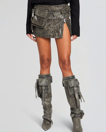 Langely Leather Skirt