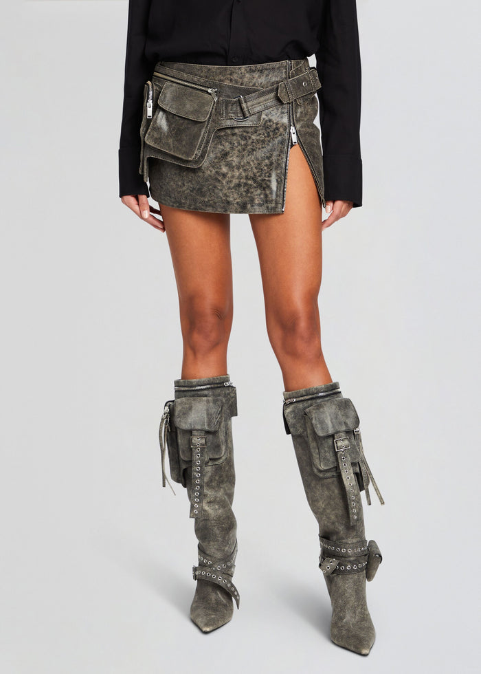 Langely Leather Skirt