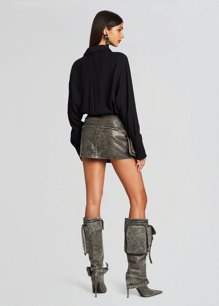 Langely Leather Skirt