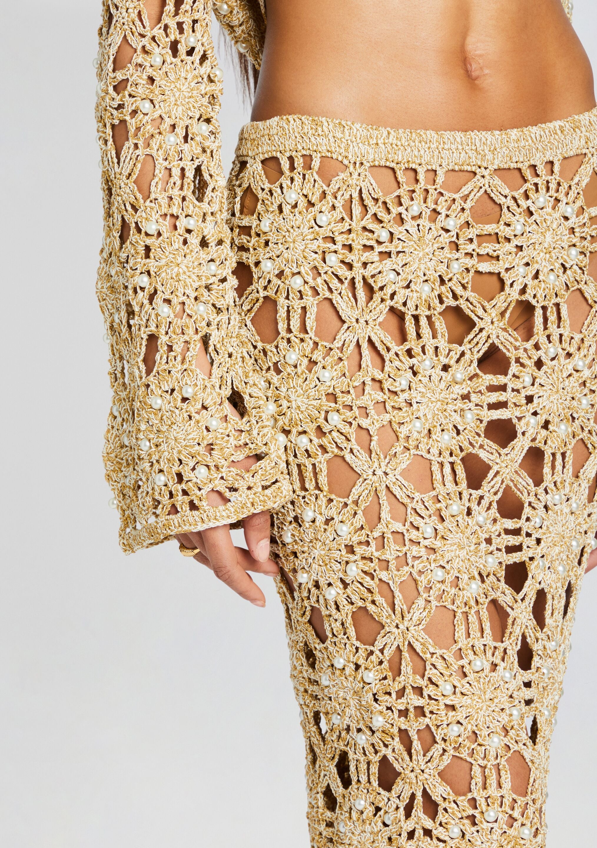 Sofie Knit Crochet Skirt