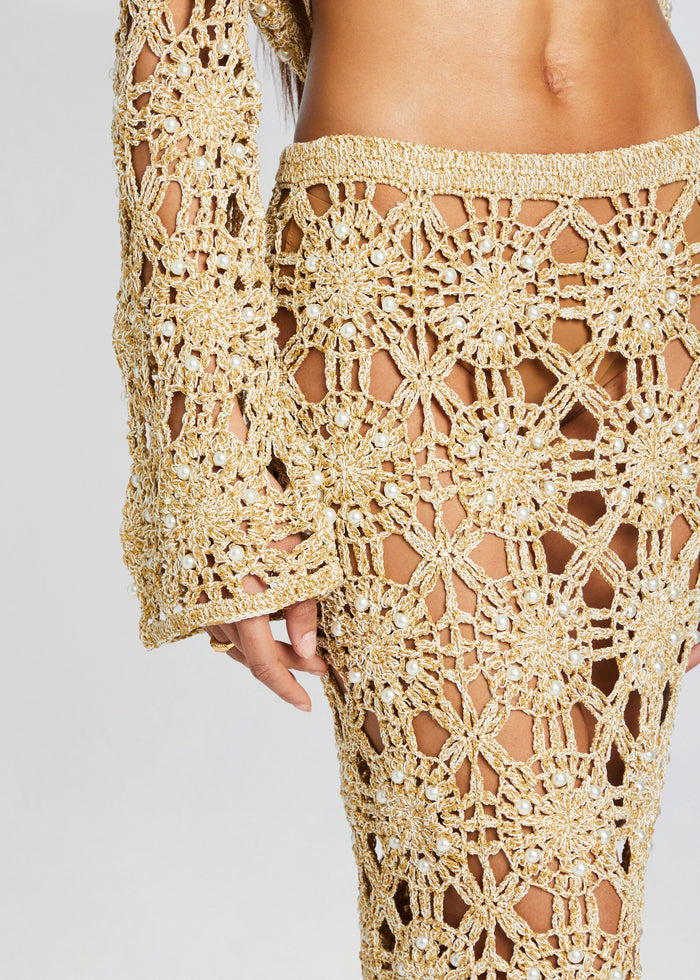 Sofie Knit Crochet Skirt
