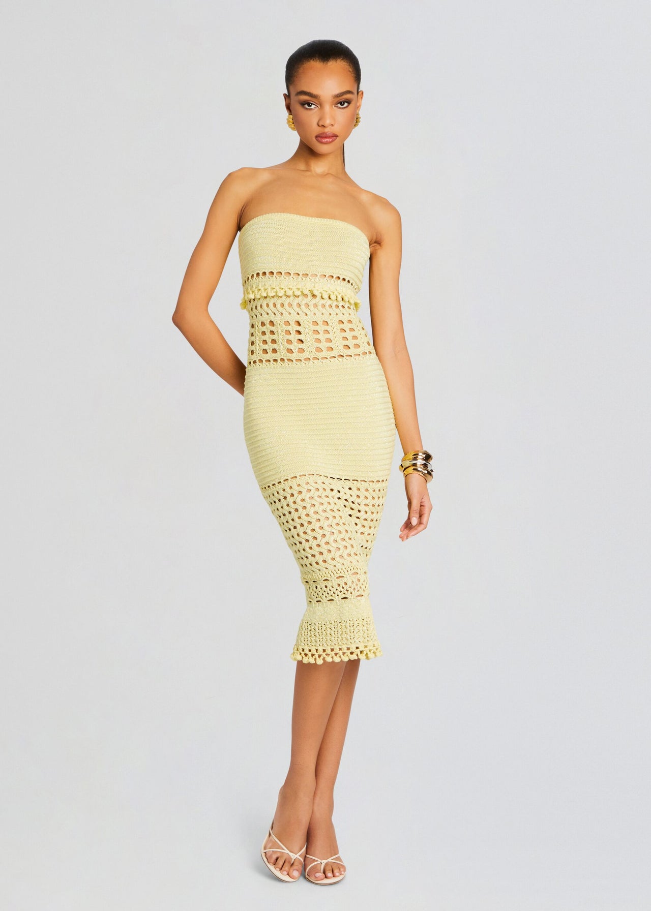 Caroline Metallic Crochet Dress Retrofete Caroline Metallic Crochet Dress Retrofete