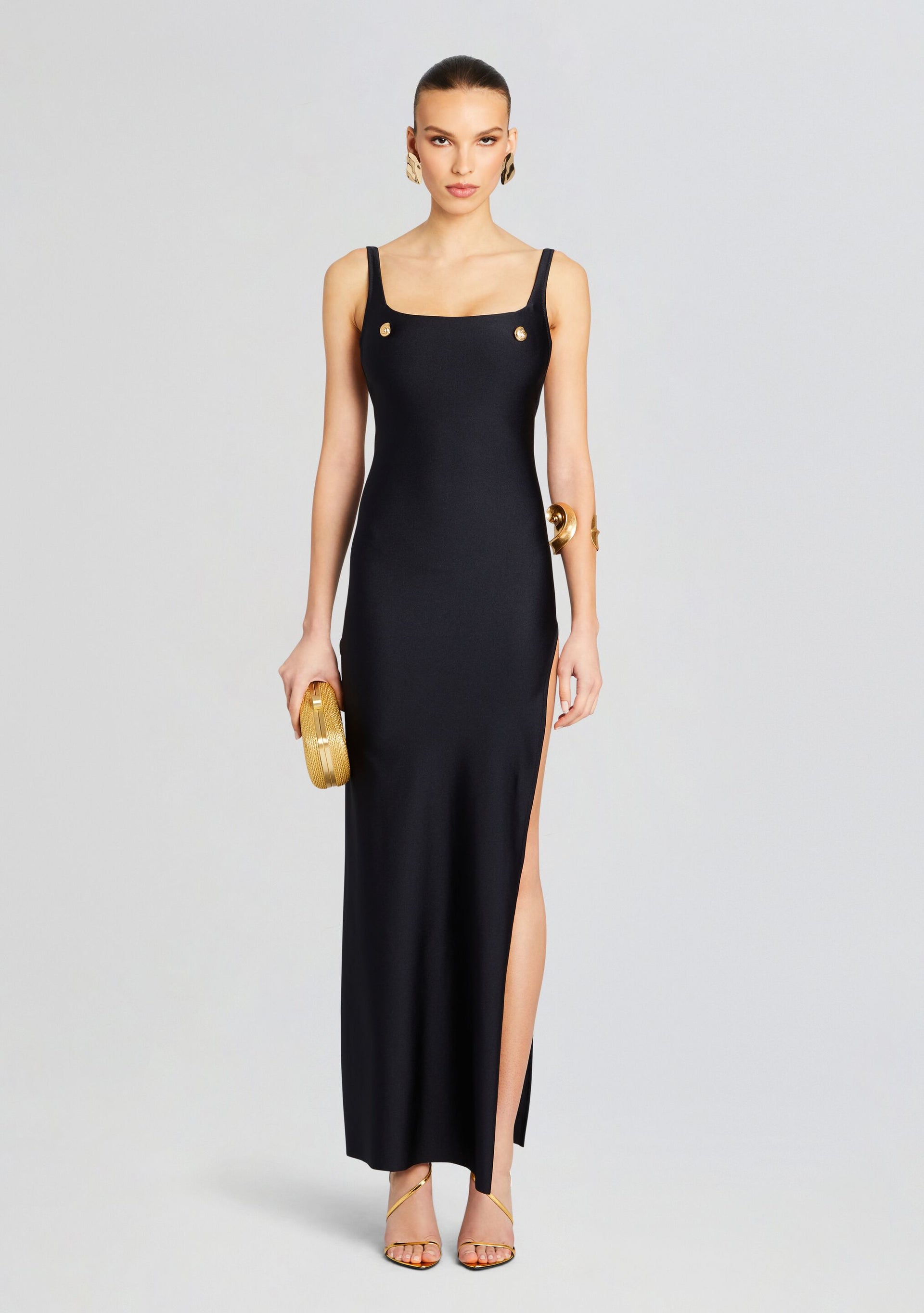 retrofete shawn maxi dress Shani Shemer Georgina Maxi Dress in Black
