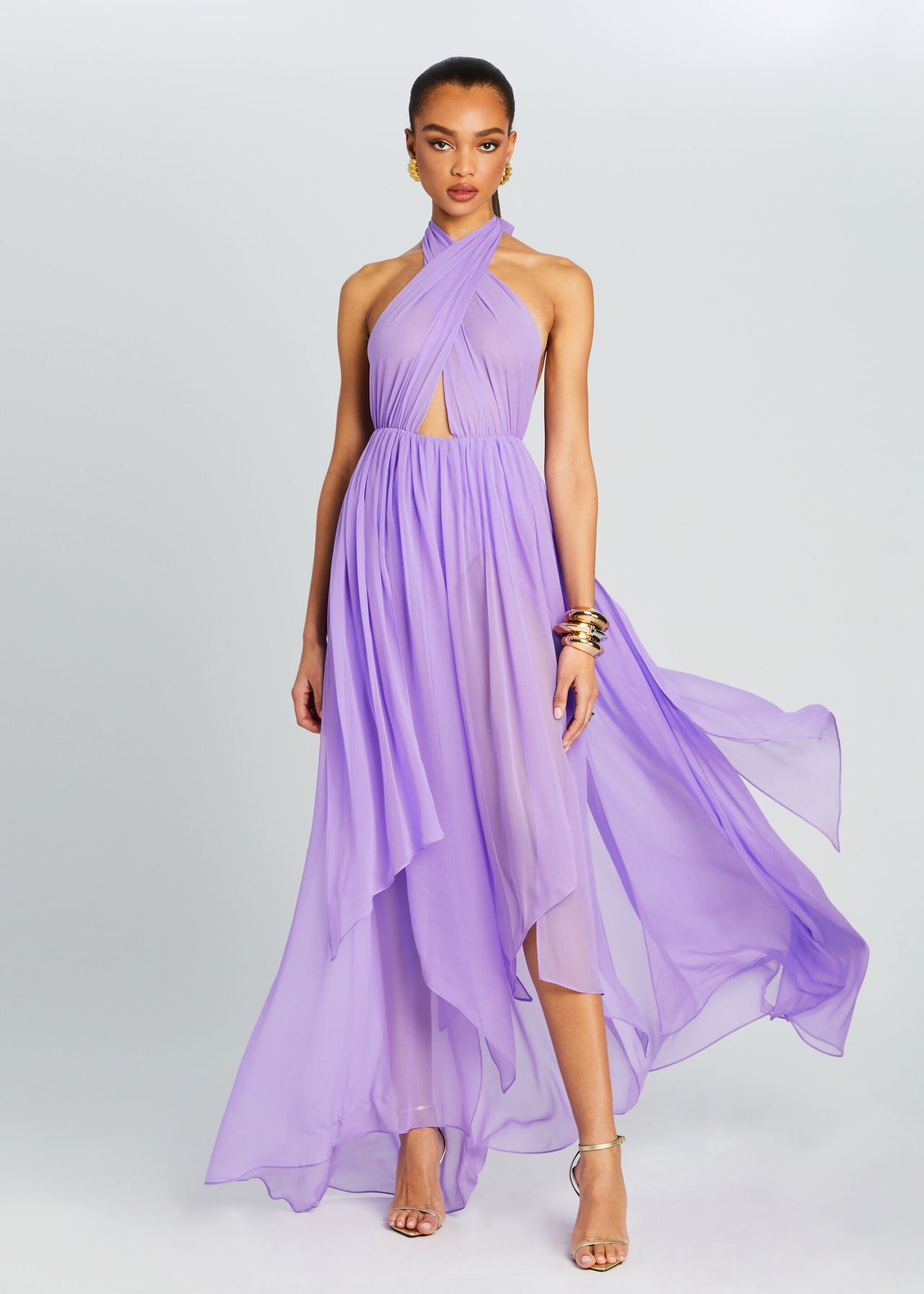 Ina Silk Chiffon Dress Retrofete Ina Silk Chiffon Dress Retrofete