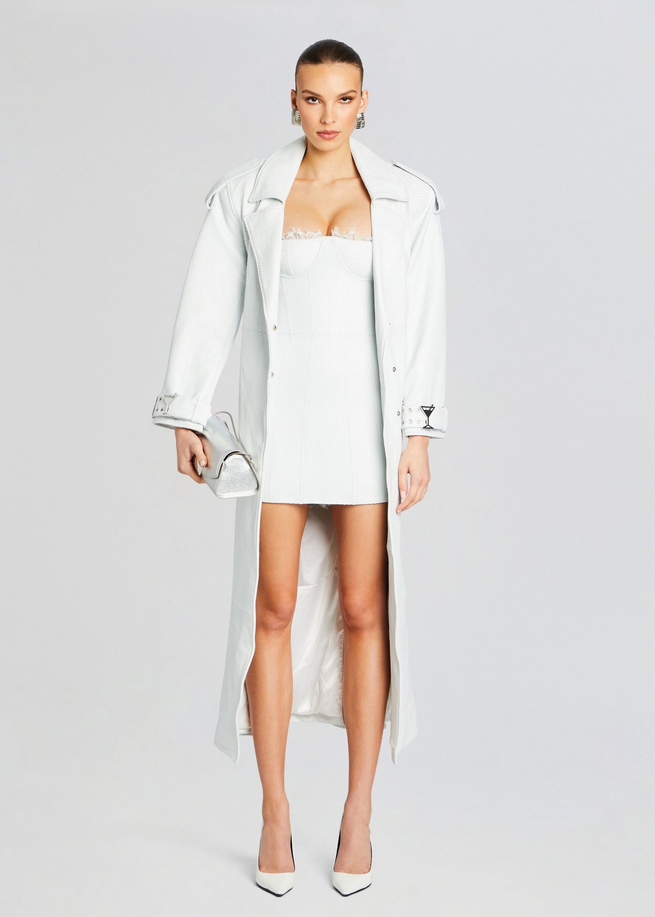 knee length dresses for ladies Sweetheart Leather Mini Dress main image 0