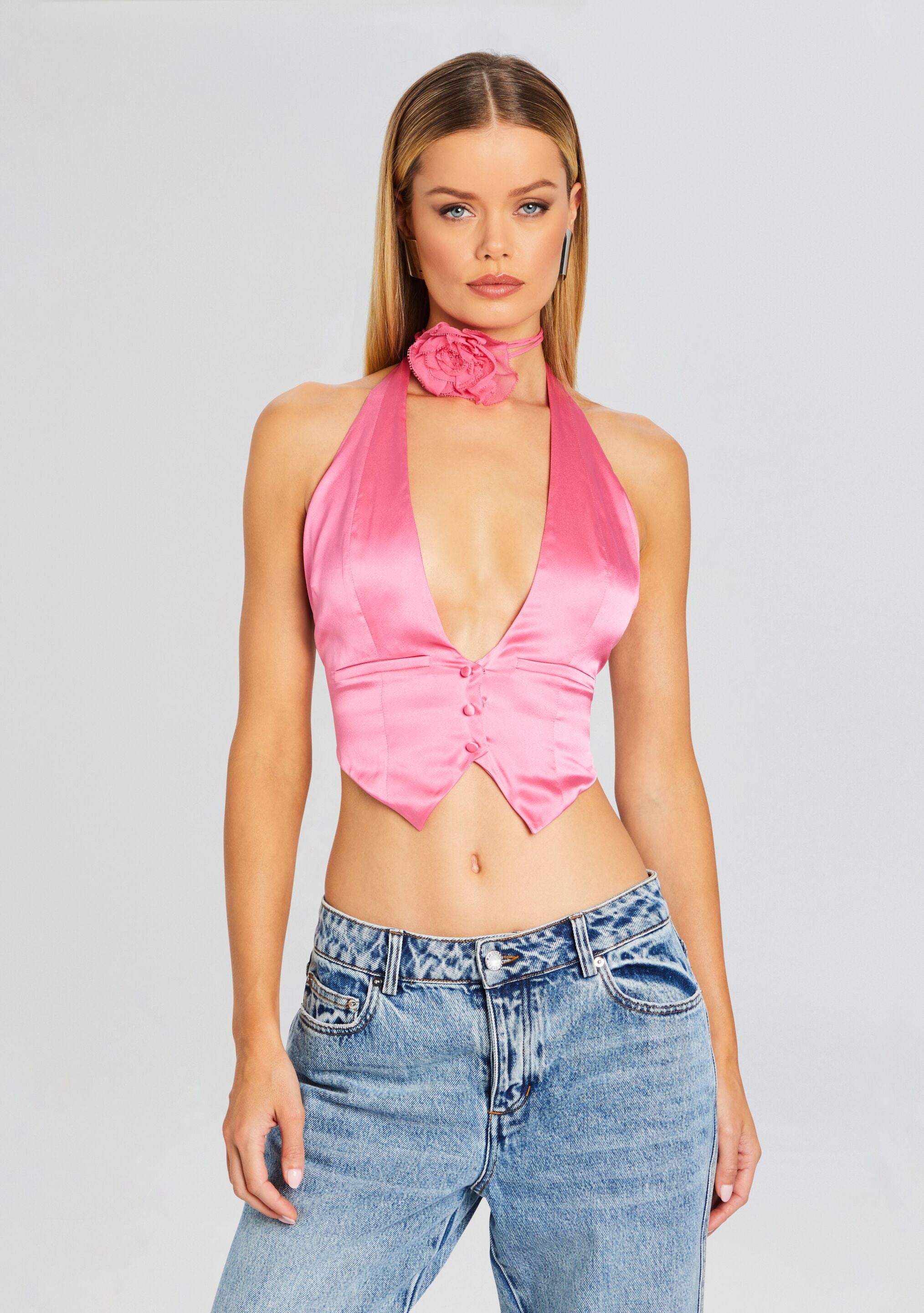 Romy Silk Vest – Retrofete