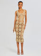 Saffron Knit Crochet Dress
