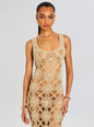 Saffron Knit Crochet Dress