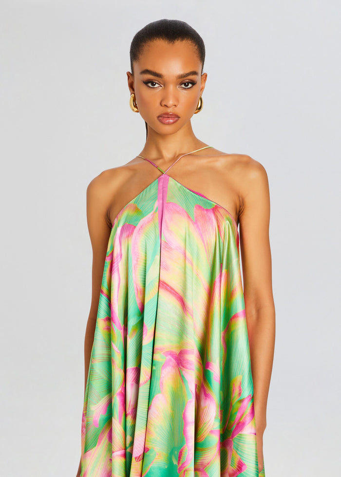 Sangria Silk Dress