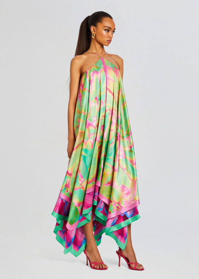 Sangria Silk Dress