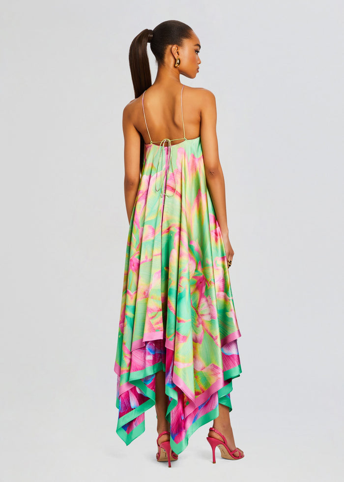 Sangria Silk Dress