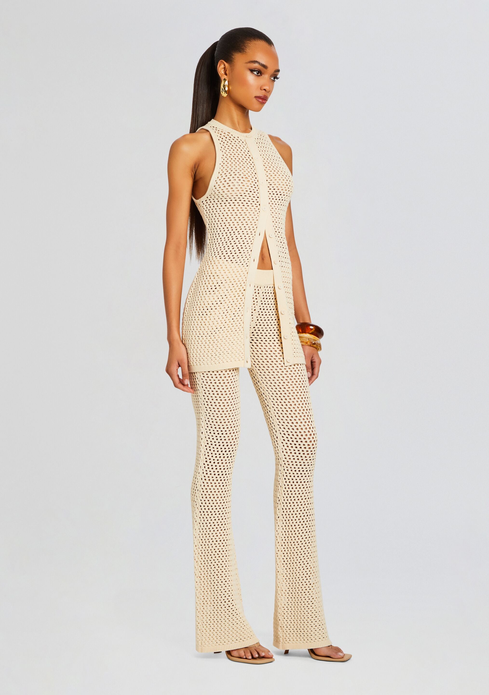 Tilli Knit Crochet Vest – Retrofete