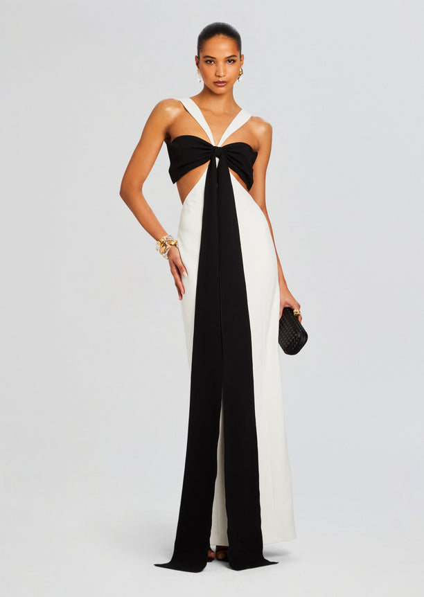 Elizabeth Bowed Evening Gown