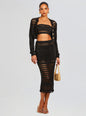 Luiz Knit Crochet Top