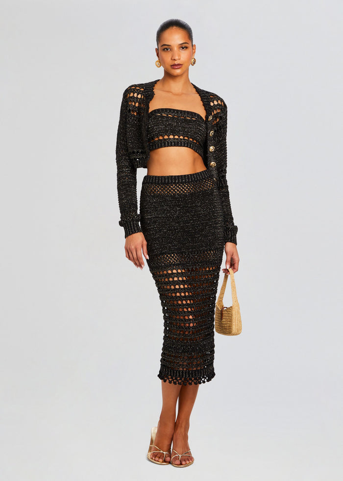 Luiz Knit Crochet Top