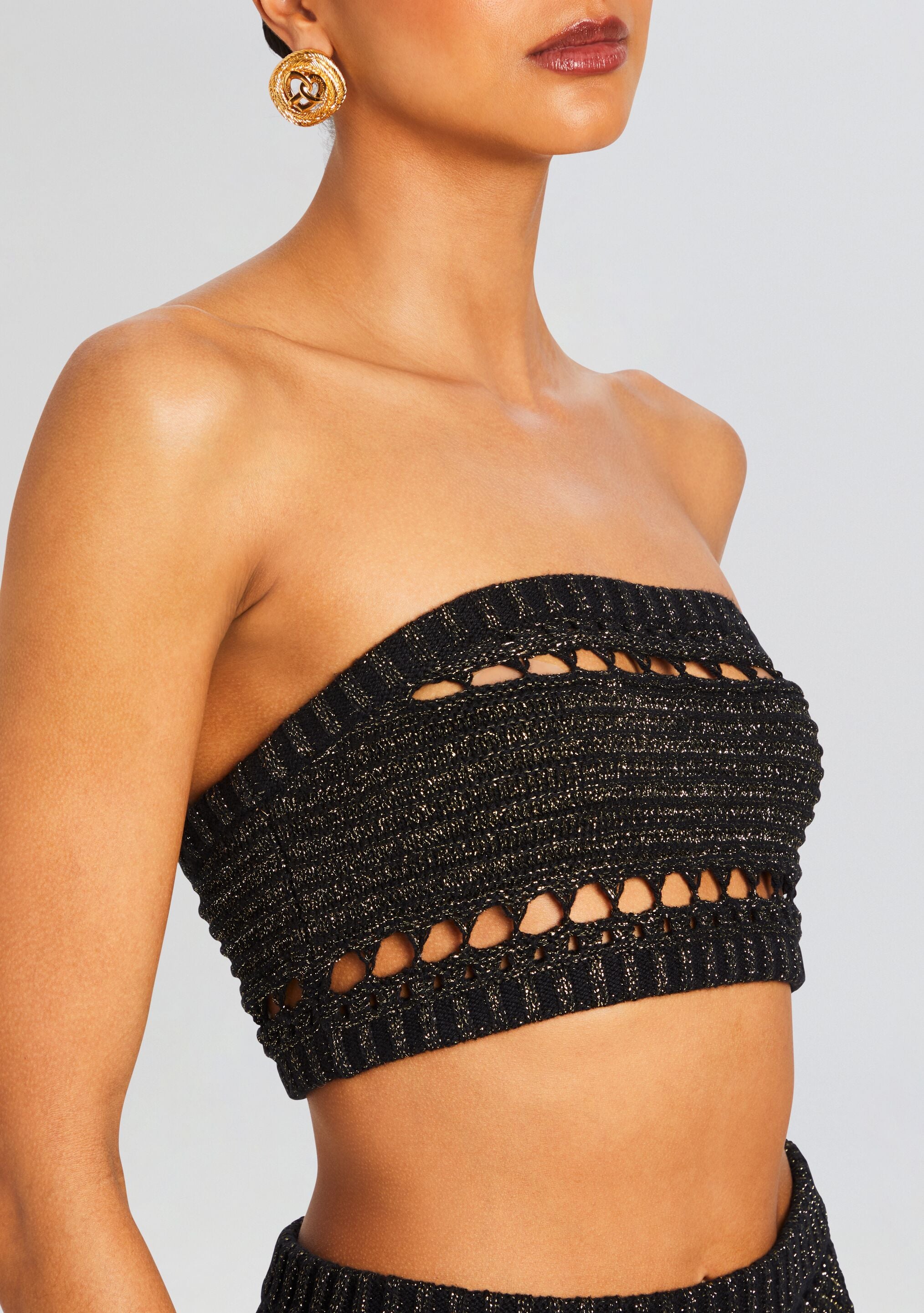 Luiz Knit Crochet Top