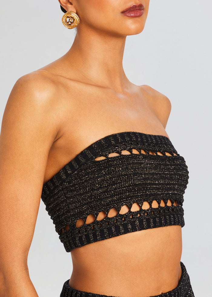 Luiz Knit Crochet Top