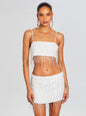 Saylor Sequin Fringe Top