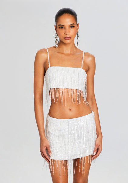 leinwände Hand Fringe Knit Top Hand Fringe Knit Top/Black | leinwände | ラインヴァンドの