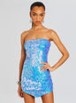 Valley Feather Sequin Dress
