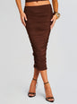 Pia Mesh Midi Skirt