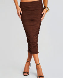 Pia Mesh Midi Skirt