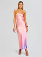 Cerith Silk Strapless Midi Dress