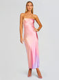 Cerith Silk Strapless Midi Dress