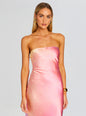 Cerith Silk Strapless Midi Dress