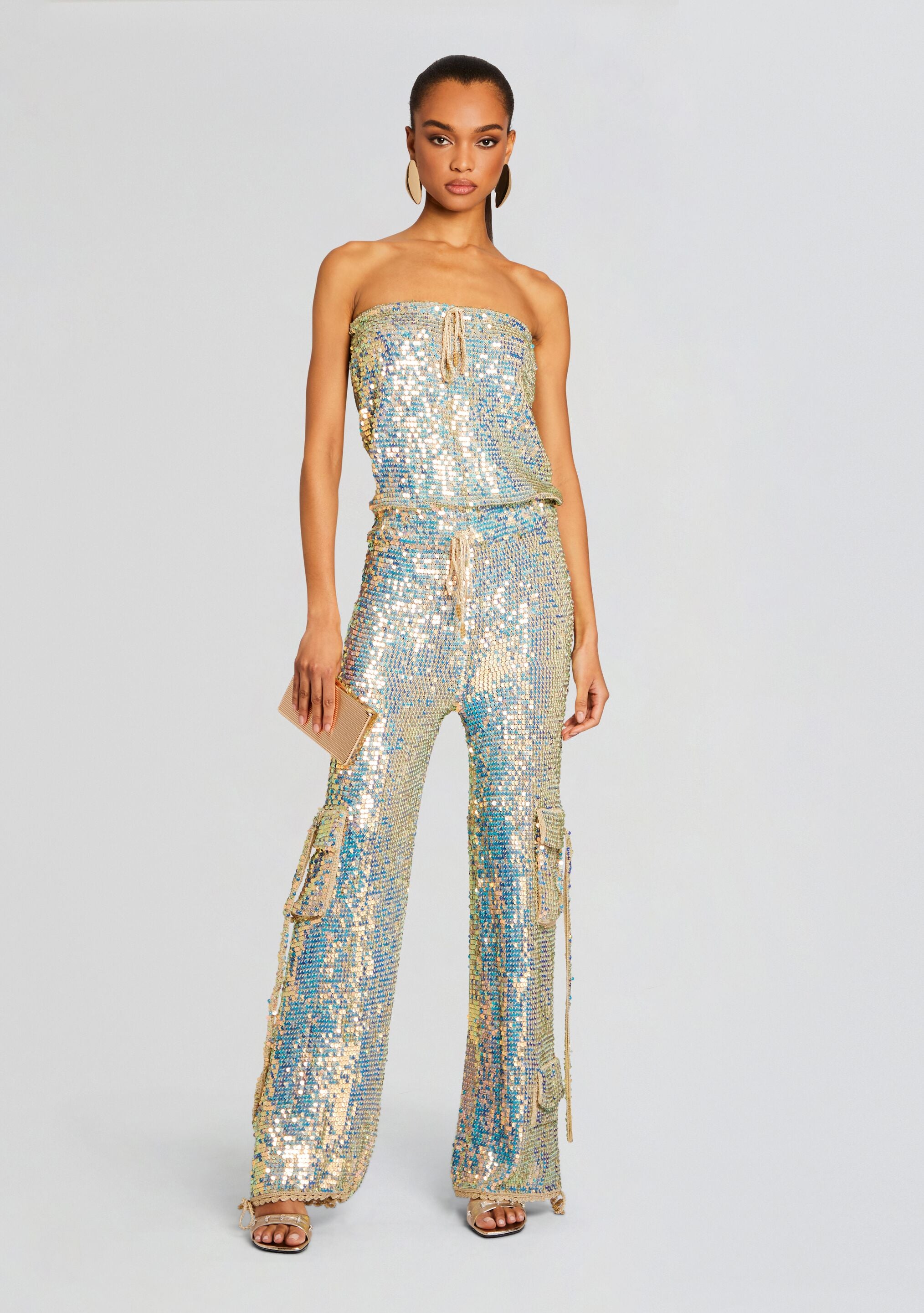 Hanalise Sequin Crochet Jumpsuit – Retrofete