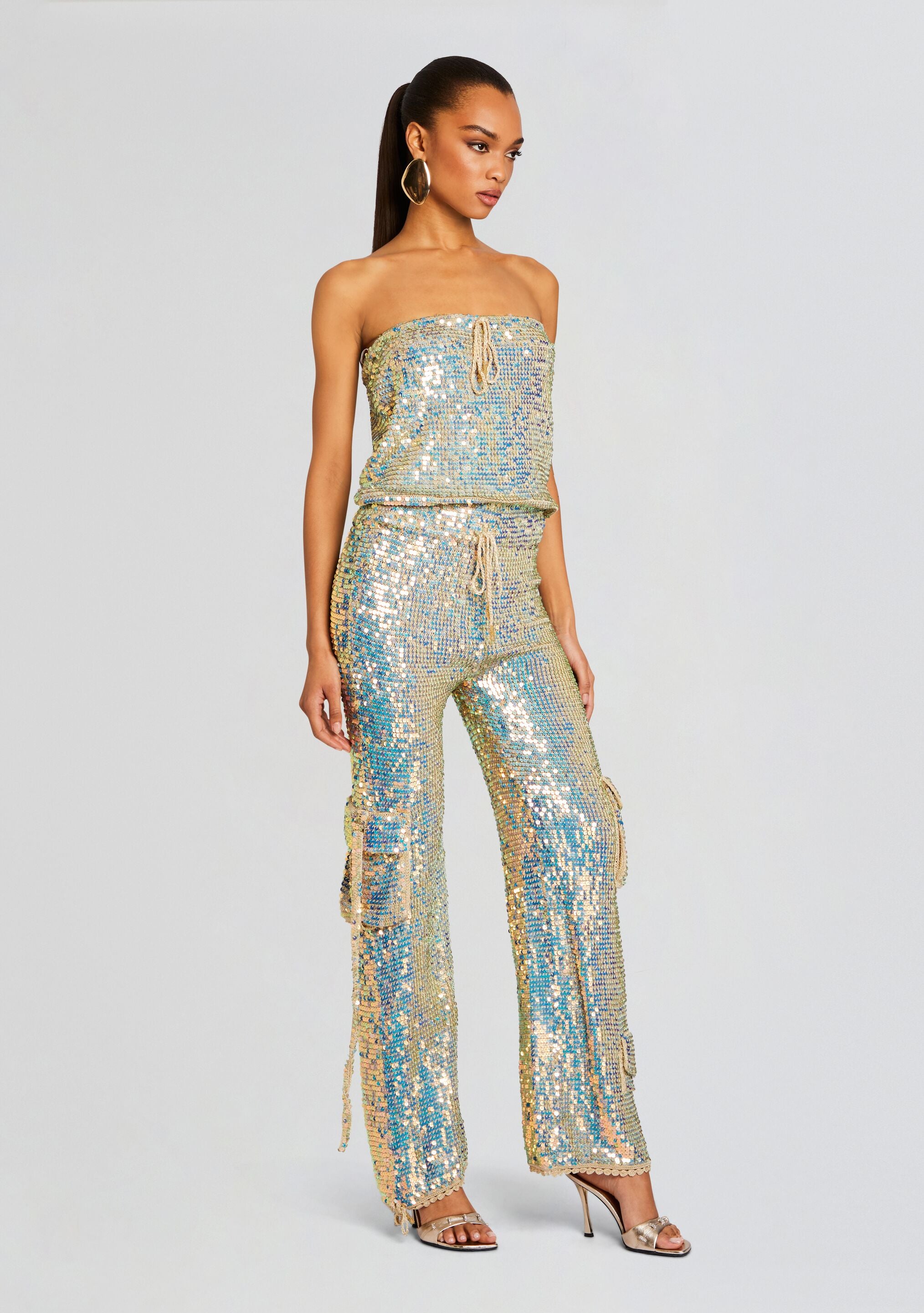 Hanalise Sequin Crochet Jumpsuit – Retrofete