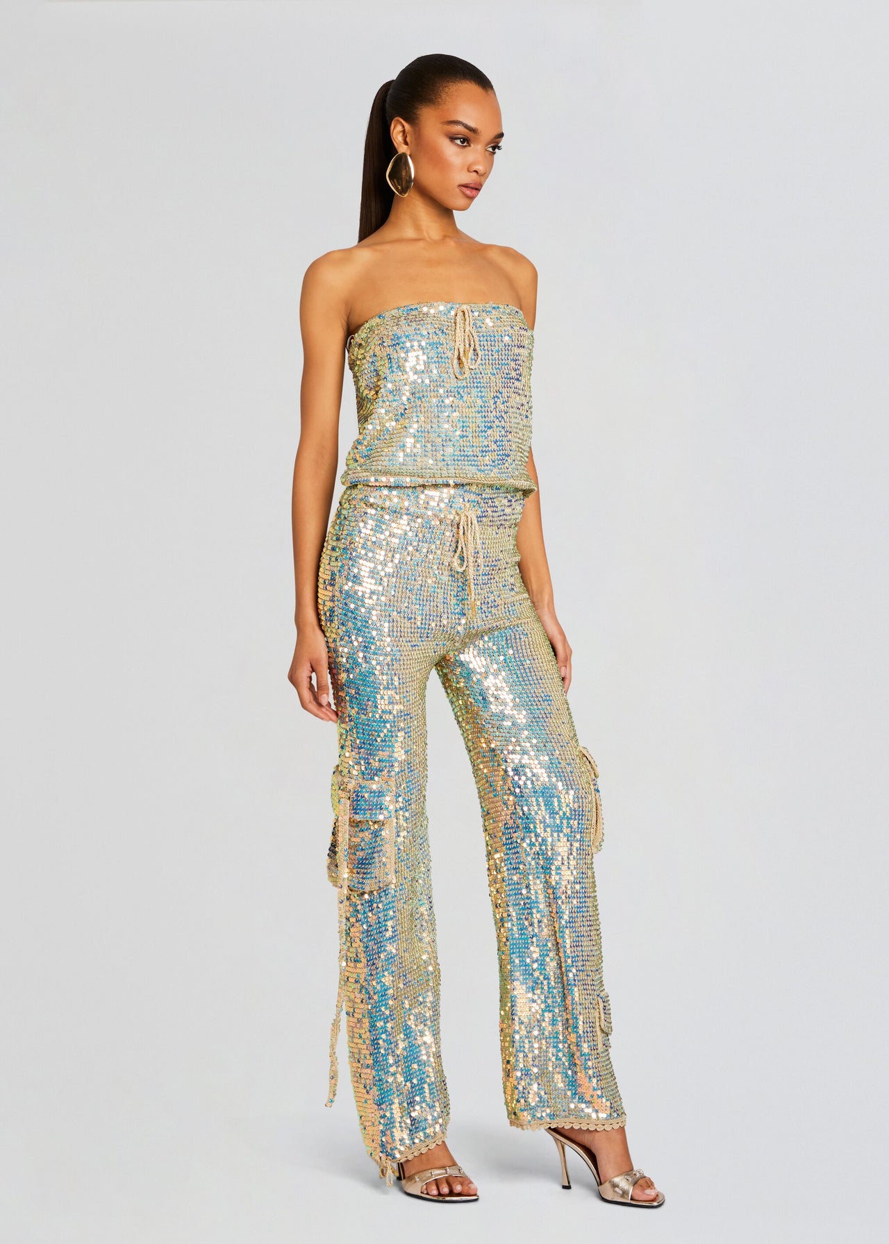 Hanalise Sequin Crochet Jumpsuit Retrofete Hanalise Sequin Crochet Jumpsuit Retrofete