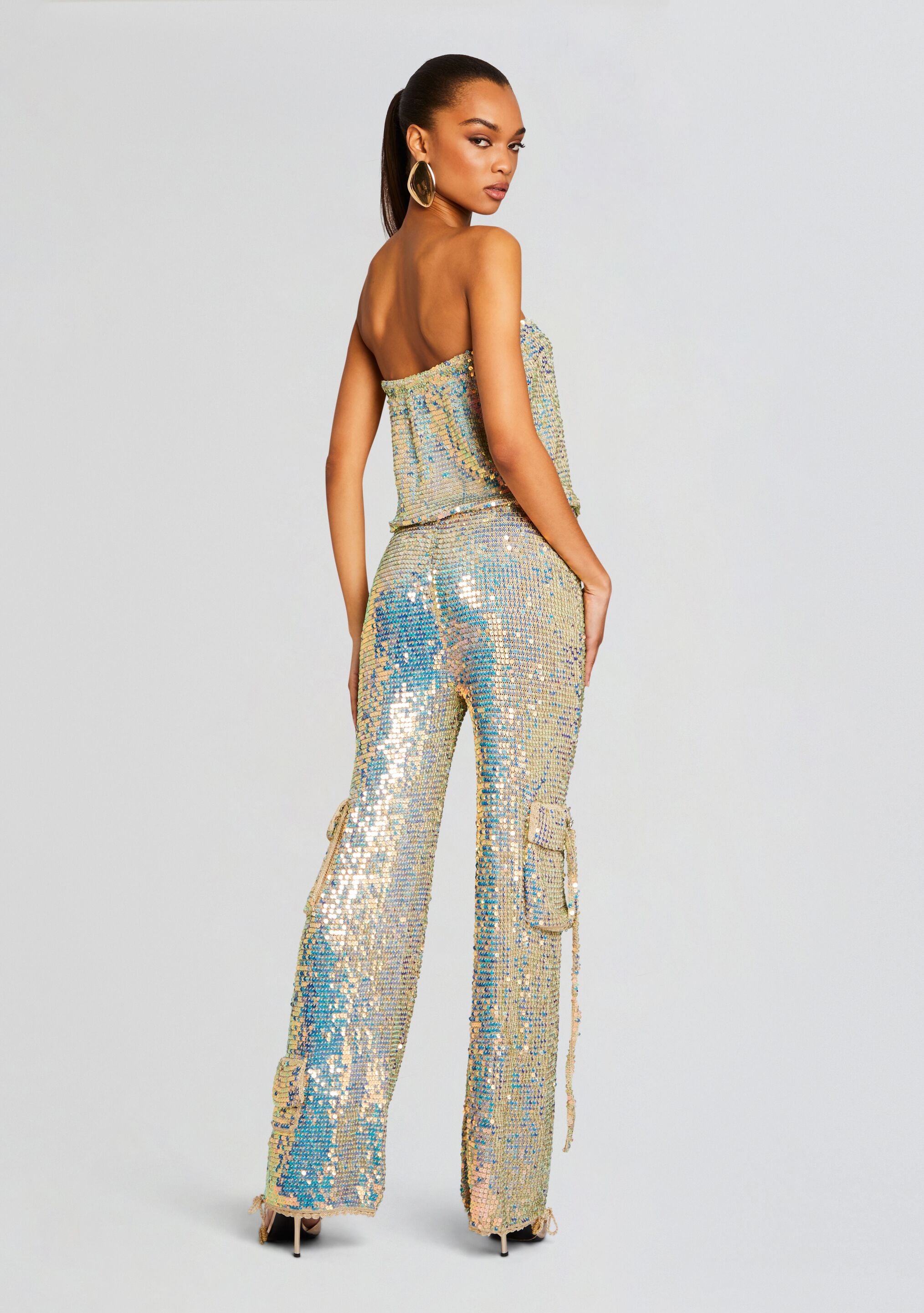 Hanalise Sequin Crochet Jumpsuit – Retrofete