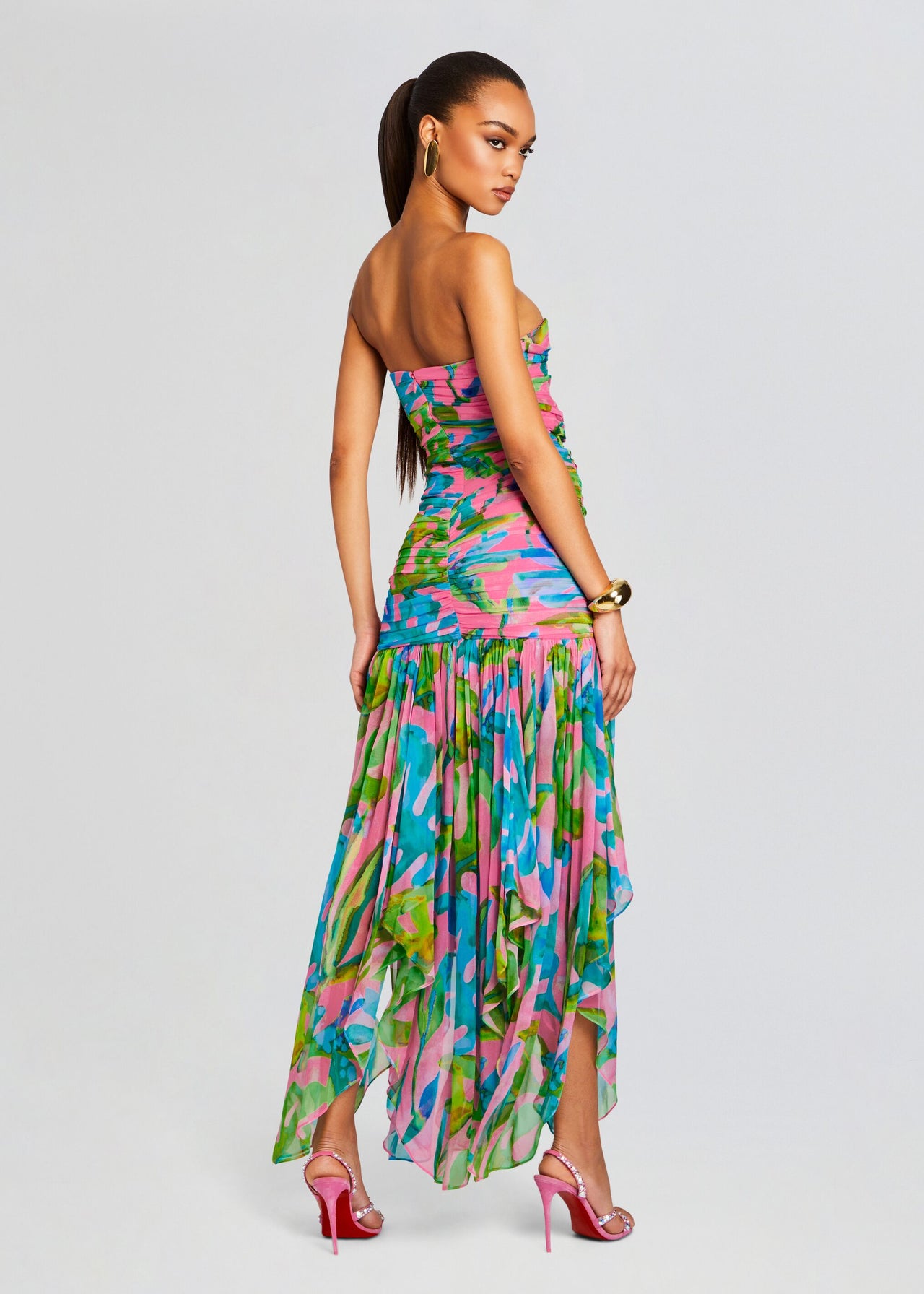 Teryn Silk Chiffon Dress – Retrofete