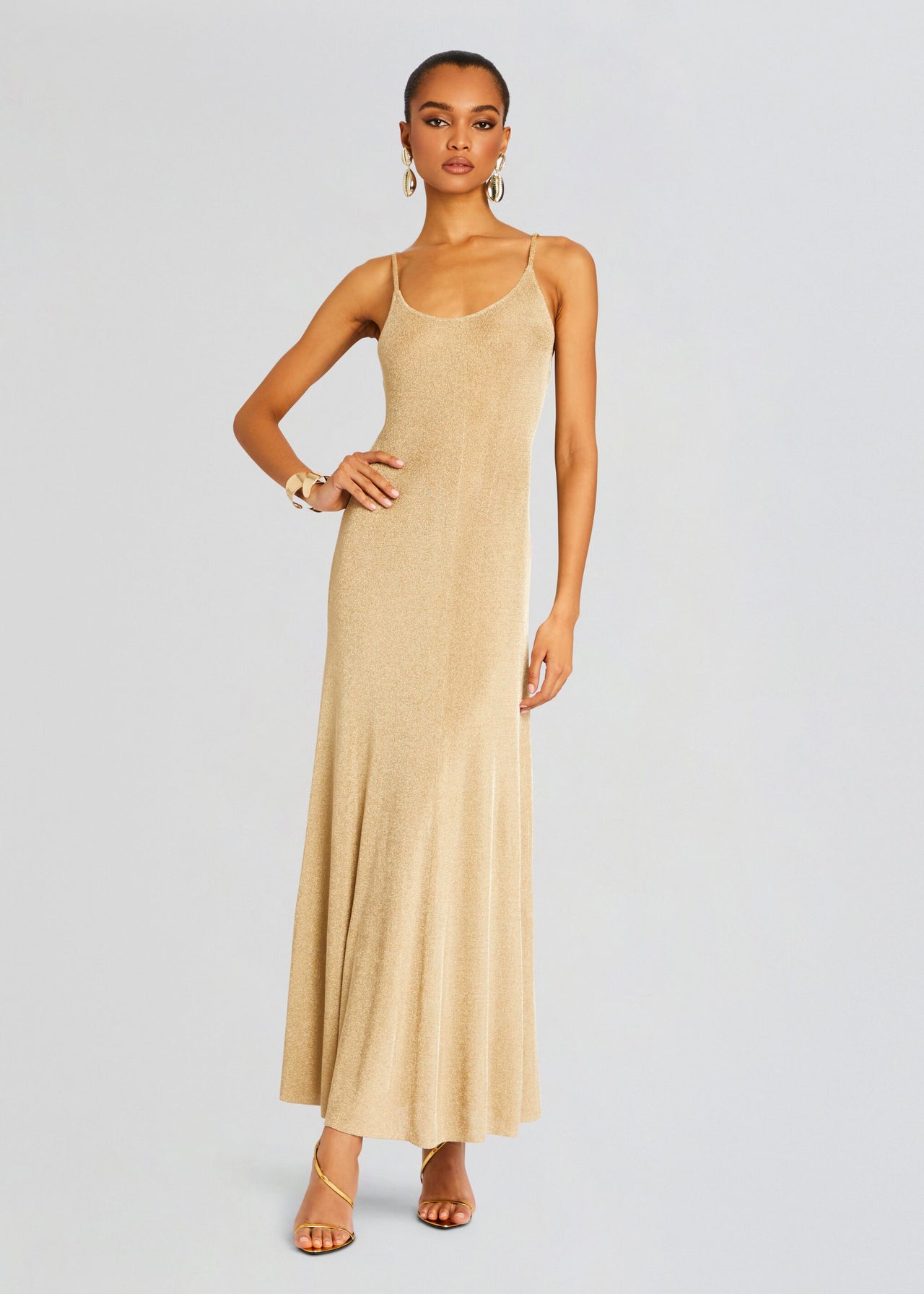 Mabeline Metallic Knit Gown Retrofete Mabeline Metallic Knit Gown Retrofete