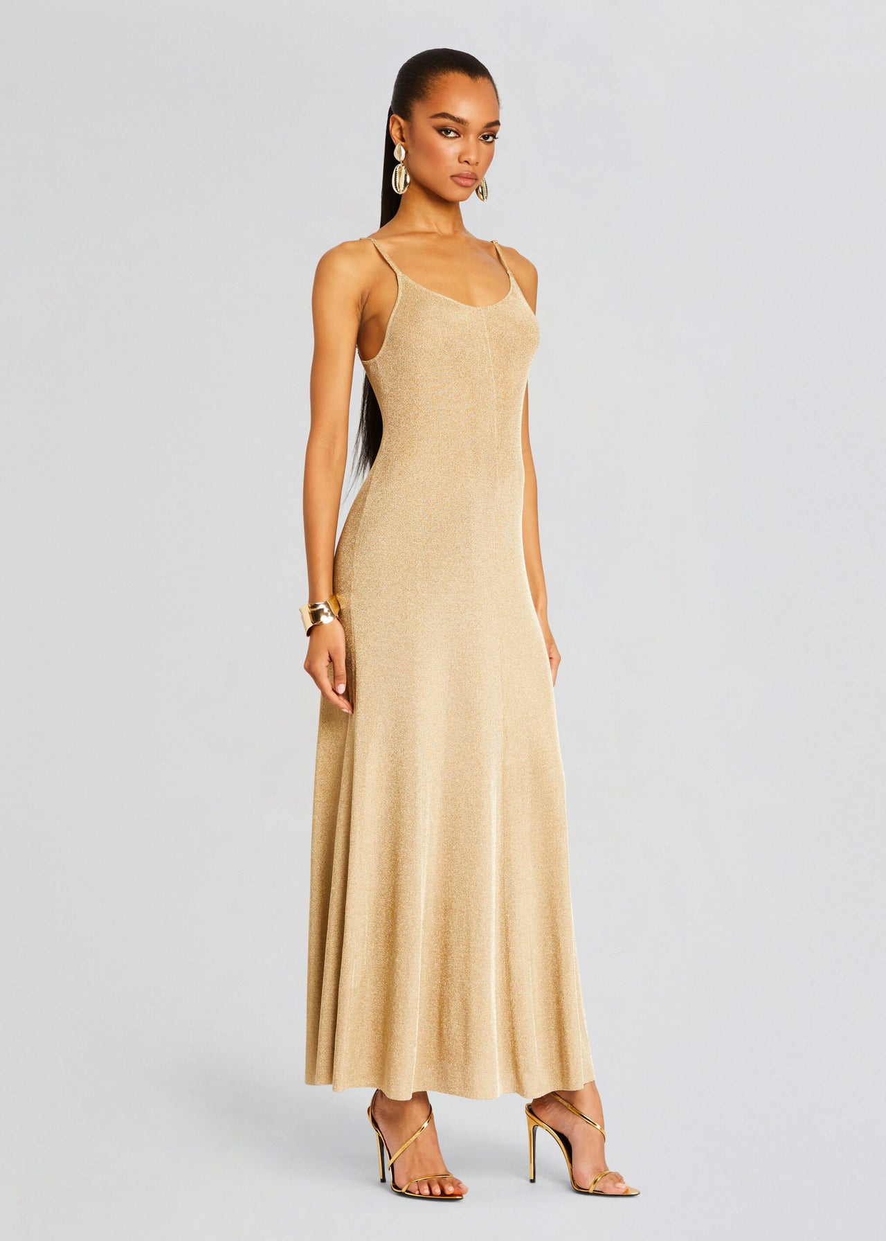 Mabeline Metallic Knit Gown Retrofete Mabeline Metallic Knit Gown Retrofete