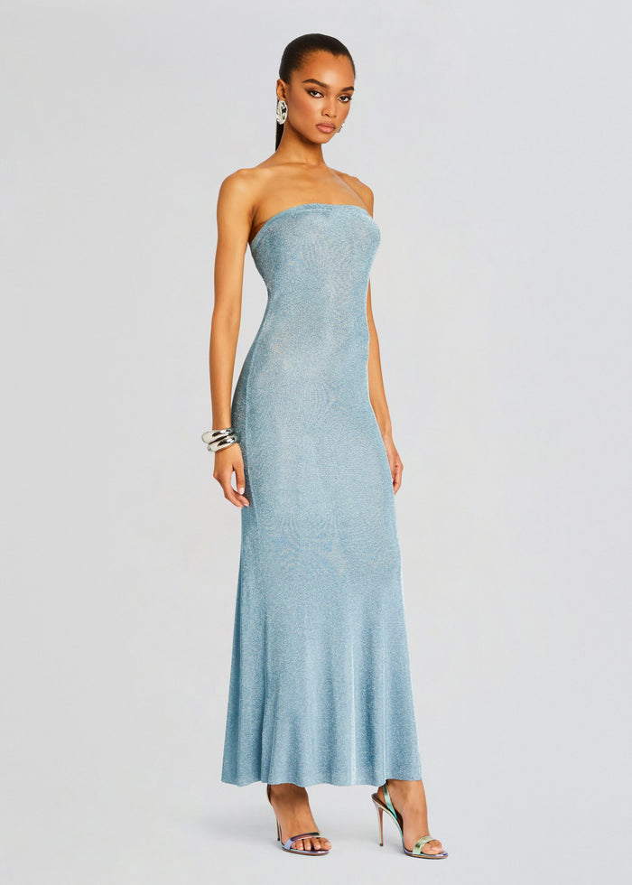 Narissa Metallic Knit Maxi Dress