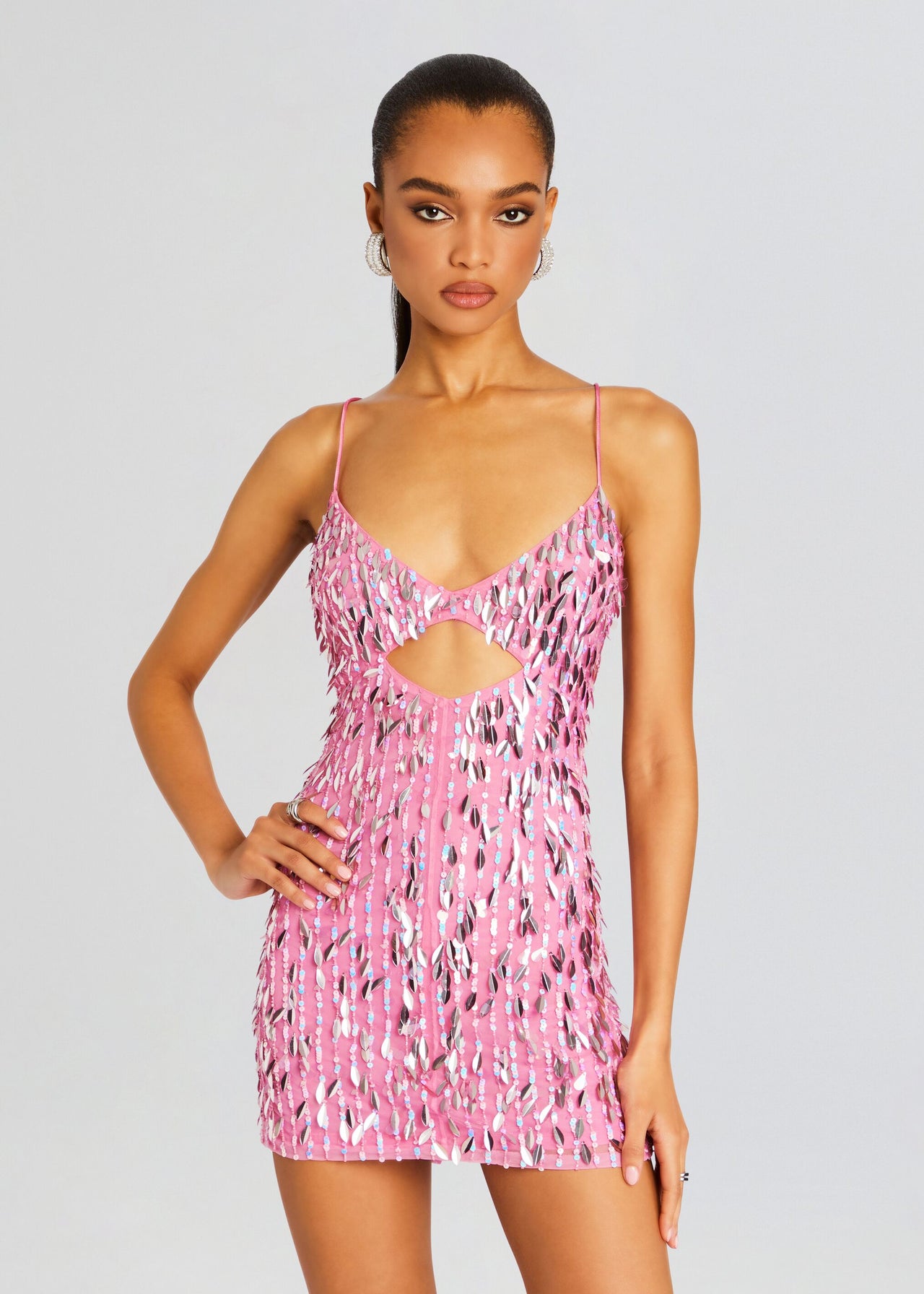 retrofete sequin dress pink Heather Sequin Dress Retrofete