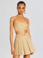 Camel Strapless Bralette