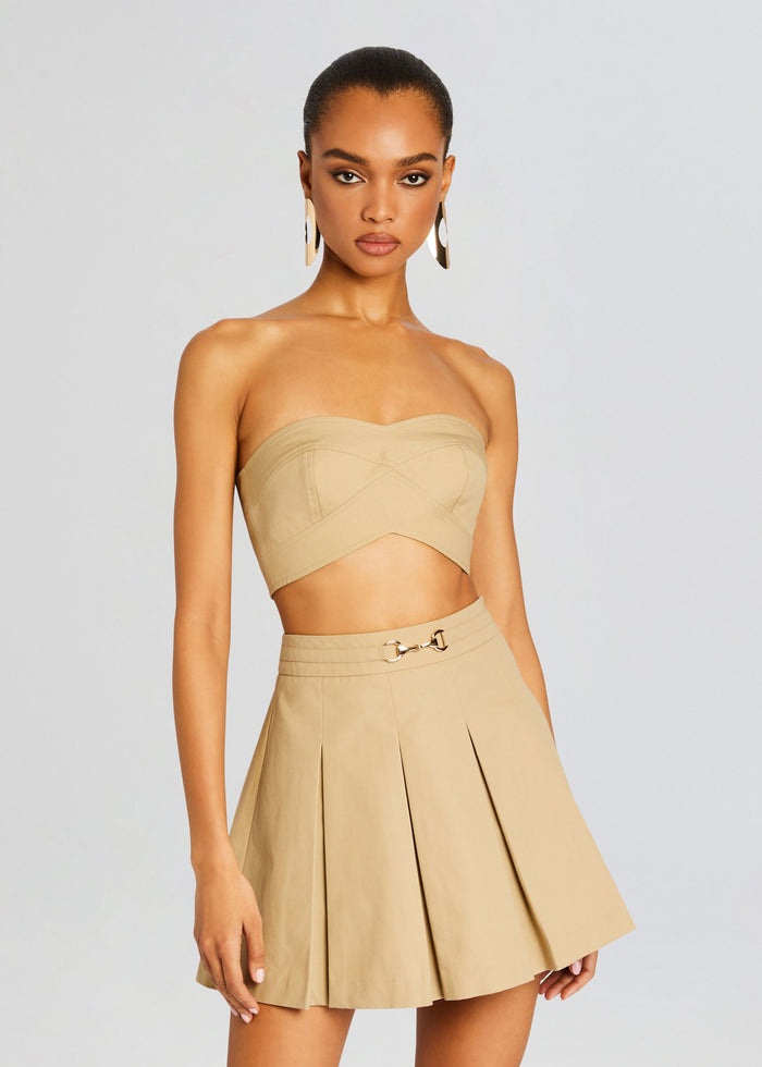 Camel Strapless Bralette