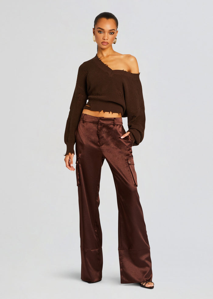 Galia Satin Cargo Pant media 5 of 5