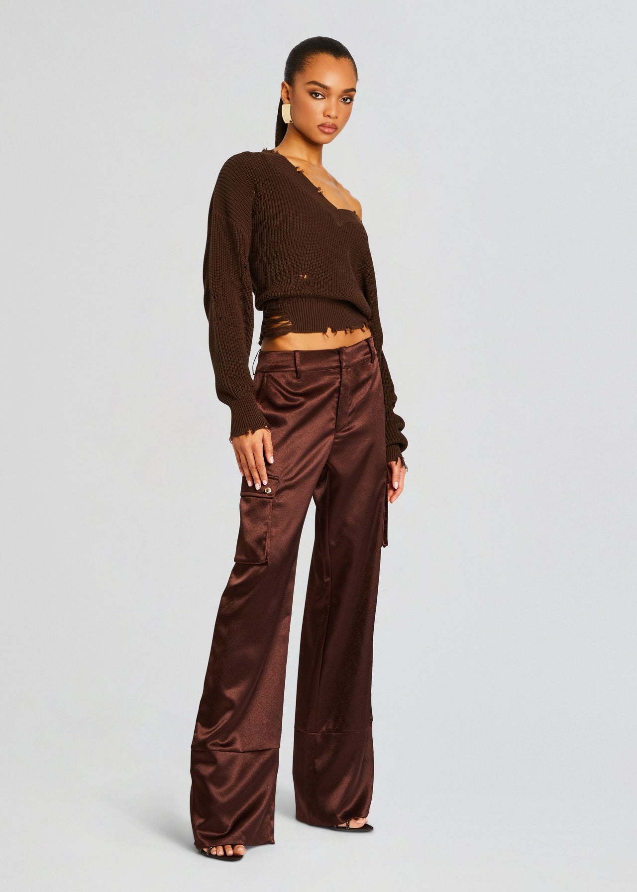 Galia Satin Cargo Pant – Retrofete