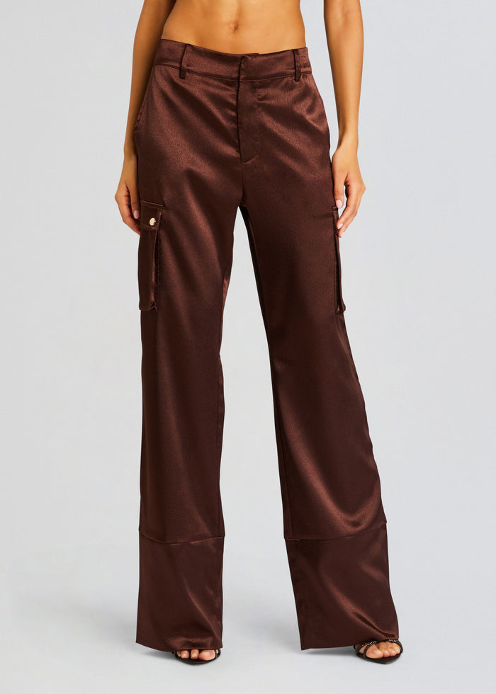 Galia Satin Cargo Pant media 1 of 5
