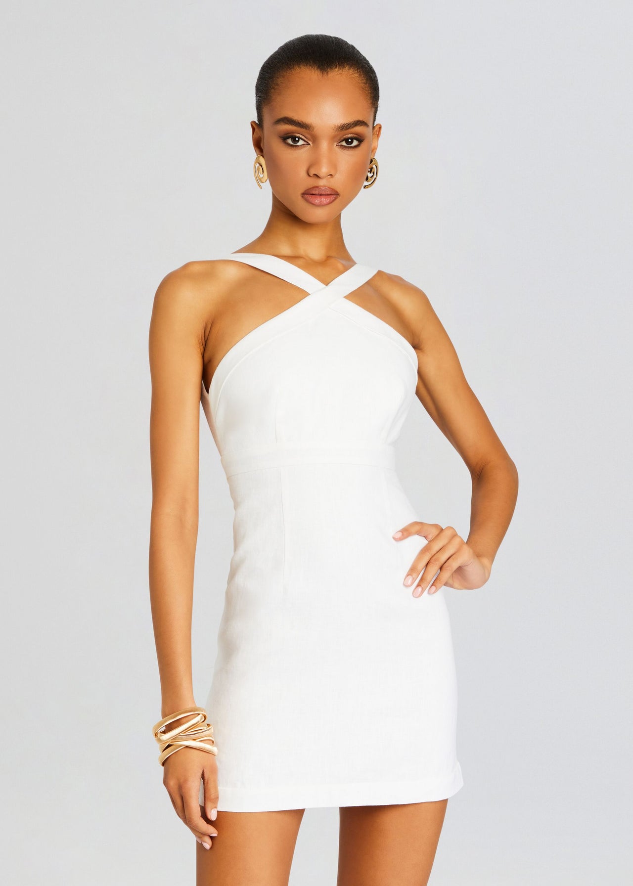 Linen Mini Dress – Retrofete