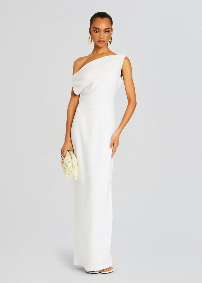 Linen Off The Shoulder Maxi