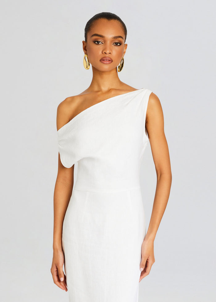 Linen Off The Shoulder Maxi